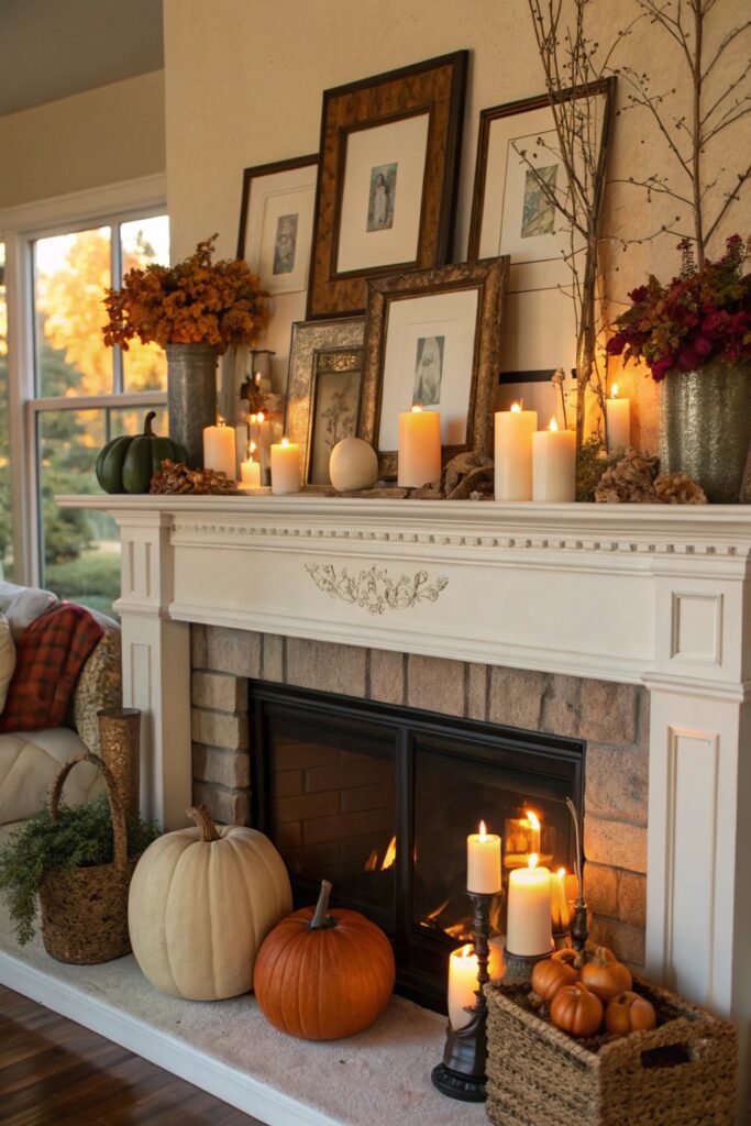 12 Fall Fireplace Styling Ideas That Make Your Home Feel Cozy Instantly 12 Fall Fireplace Styling Ideas That Make Your Home Feel Cozy Instantly